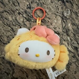 Hello Kitty Yellow Plush Lucky Koi